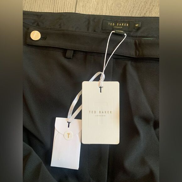 NWT. Ted baker Rraet Slim Tailored Trouser color black. Ted Size 6 / US 14. - Picture 2 of 9